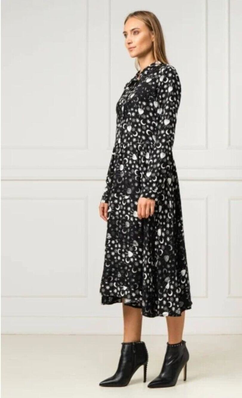 SILVIAN HEACH BABAERA DRESS Sz XS Moons Hearts Swords Halloween